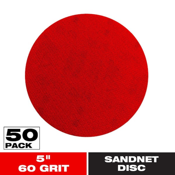 5 in. 60-Grit SandNet Disc with Free Application Pad (50-Pack) (DND050060H60P) 5 in. 60-Grit SandNet Disc with Free Application Pad (50-Pack) (DND050060H60P)
